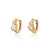 Hannah Martin Toi Et Moi Huggie Earrings - Gold - SPG-HM-35