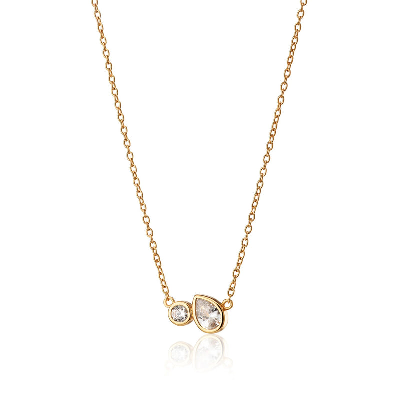 Hannah Martin Toi Et Moi Necklace - Gold - SPG-HM-30