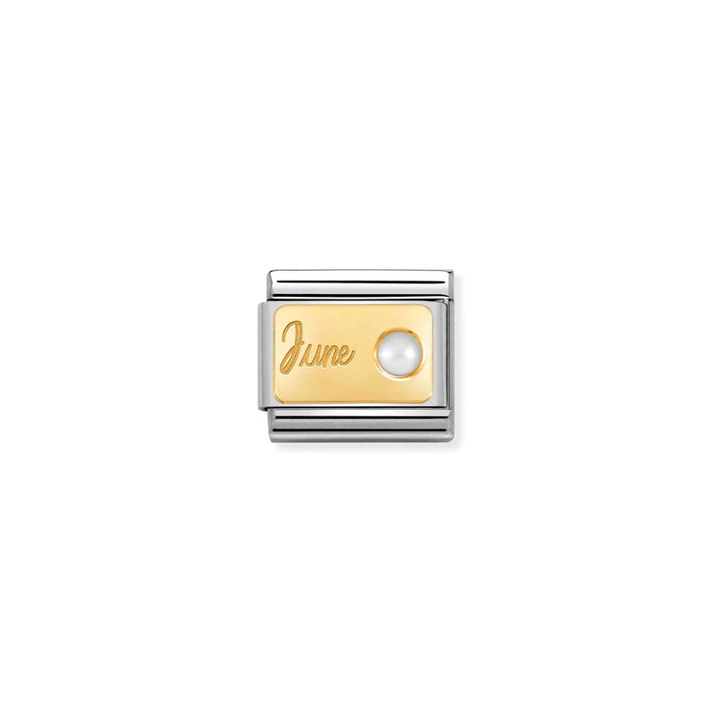 Composable Classic June Birthstone (White Pearl) Link - 030519/06