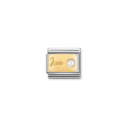 Composable Classic June Birthstone (White Pearl) Link - 030519/06