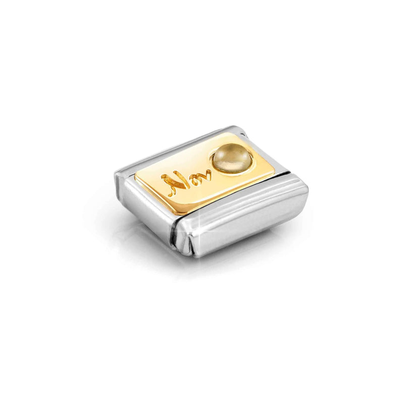 Composable Classic November (Citrine) Birthstone Link - 030519/11