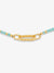 Tranquility Amazonite Beaded Necklace - Gold - RSN11GP