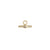 Diamond T-Bar Plaque - 9ct Yellow Gold - TBAR-WDIA-ST