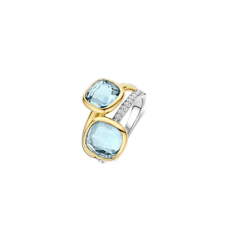 Double Cushion Ring - Gold - 12412TY