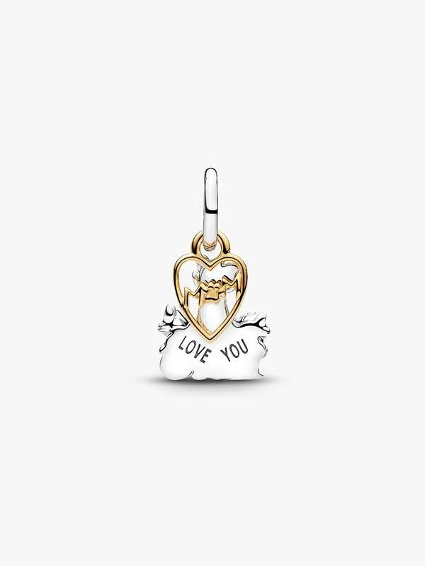 Disney Aristocats Double Dangle Charm - 14ct Gold Plating - 764465C01