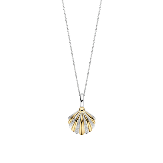 Shell Pendant Necklace - Gold - 6863ZY
