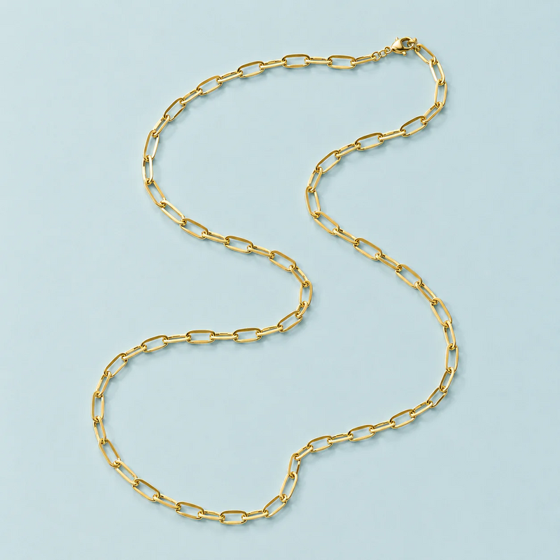 Paperclip Necklace - Gold - GN-010