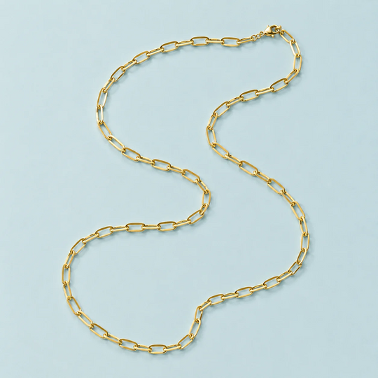 Paperclip Necklace - Gold - GN-010