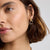 Knot Statement Stud Earrings - Gold - NAE-22