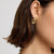 Mini Knot Earrings - Gold - NAE-30
