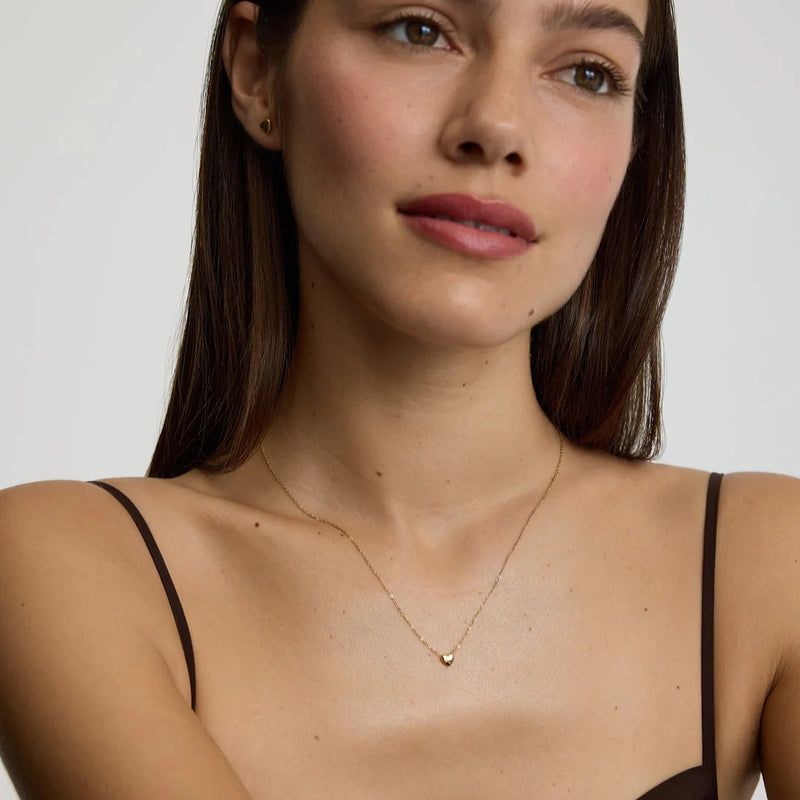 Mini Heart Necklace - Gold - SKN-61