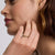 Pavé Curve Stacking Ring - Gold - SDR-06