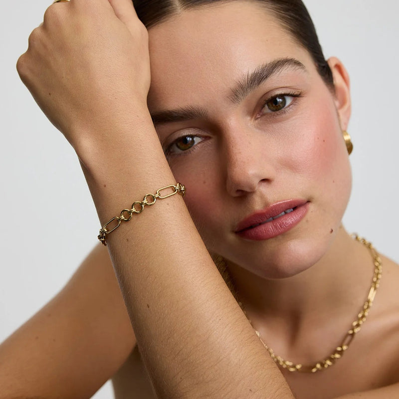 Eternal Link Chain Bracelet - Gold - NAB-02