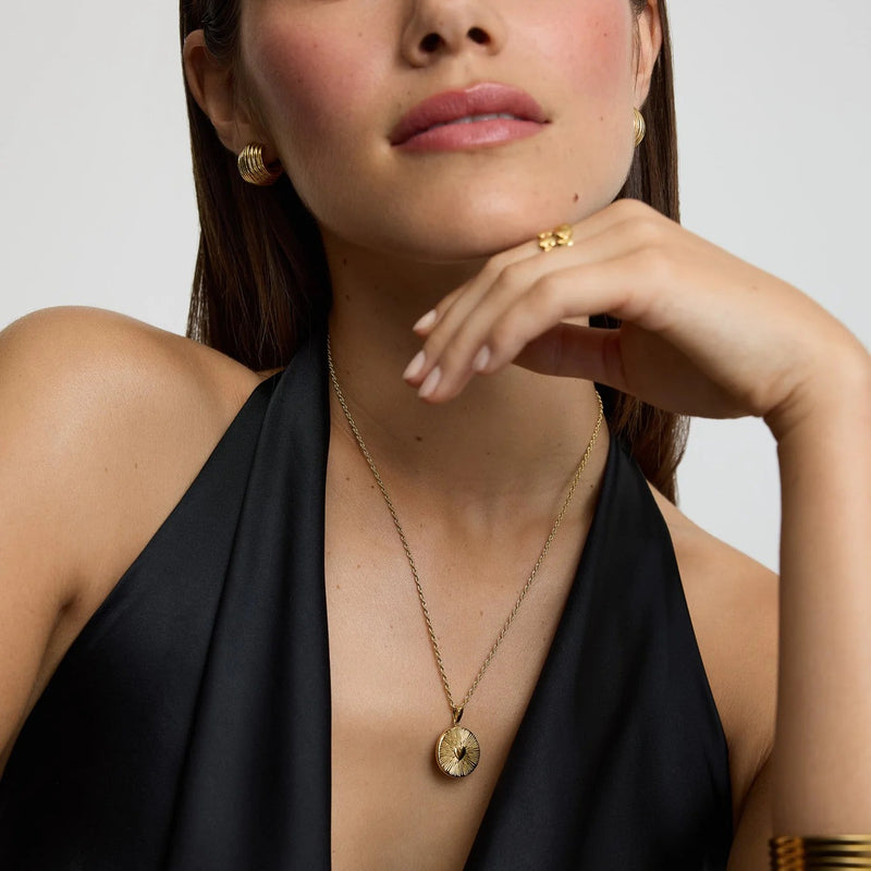 Talisman Heart Necklace - Gold - SKN-66