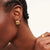 Statement Squares Earrings - Gold - SKE-054