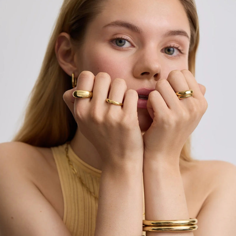 Dome Ring - Gold - YBR-005