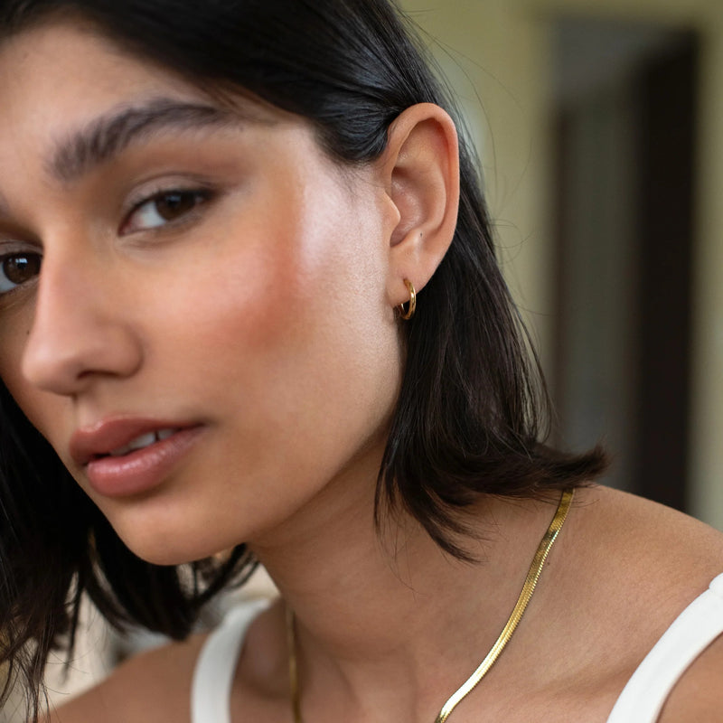 Essential Hoop Earrings (XS) - Gold - GE-067