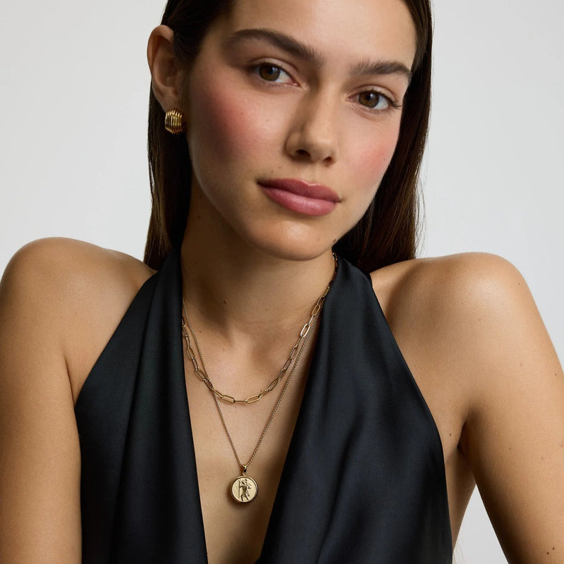 St. Christopher Necklace - Gold - SKN-21
