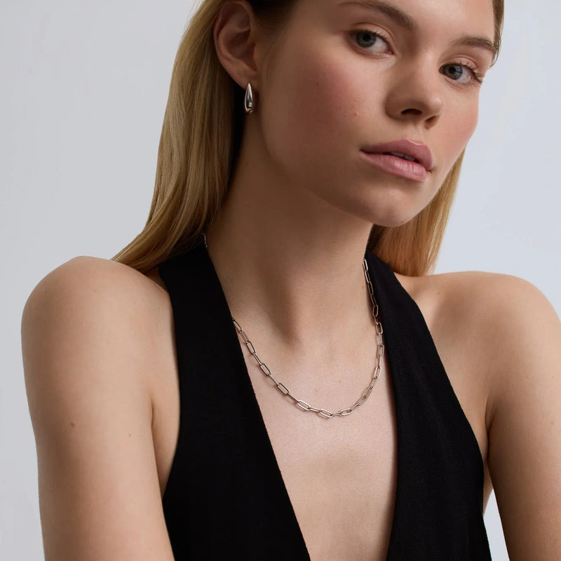 Paperclip Necklace - Gold - GN-010