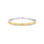 Classic Zirconia Bangle - Gold - 23089ZY