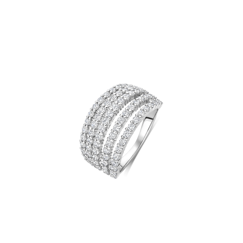 Stardust Zirconia Ring, L Model - Silver - 12425ZI