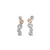 Celebration Curved Stud Earrings - Silver - 3SCEL931