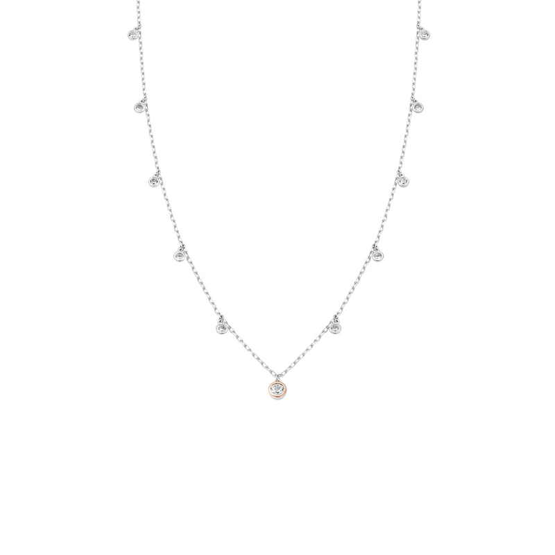 Celebration Necklace with Topaz - Sterling Silver - 3SCEL935