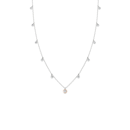 Celebration Necklace with Topaz - Sterling Silver - 3SCEL935