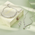 Celebration Drop Topaz Necklace - Silver/Rose - 3SCEL970