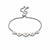Nature's Wonder Forget-Me-Not Adjustable Bracelet - Silver - 3SFMN904