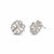 Tree of Life Heart Drop-Stud Earrings - Silver - 3SHEA884