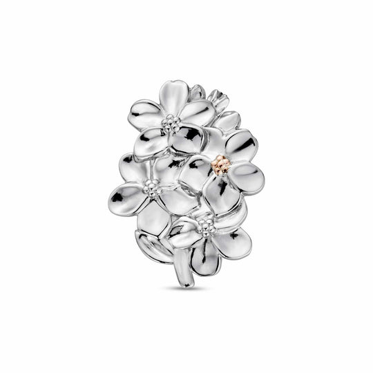Nature's Wonder Forget-Me-Not Brooch - Silver - 3SNWO1412