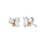 Nature's Wonder Beachcomber Cluster Stud Earrings - Silver - 3SNWO936