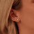 Nature's Wonder Beachcomber Cluster Stud Earrings - Silver - 3SNWO936