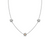 Nature's Wonder Forget-Me-Not Adjustable Necklace - Silver - 3SNWO960