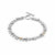 Royal Clogau Leaf T-Bar Bracelet with Swarovski® Zirconia - Silver - 3SROY1404