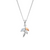 Royal Clogau Leaf Pendant with Topaz - Silver - 3SROY973