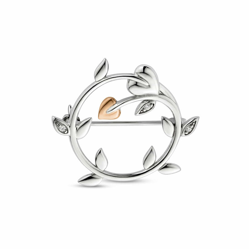 Tree of Life Vine Brooch - Silver - 3STOL1414