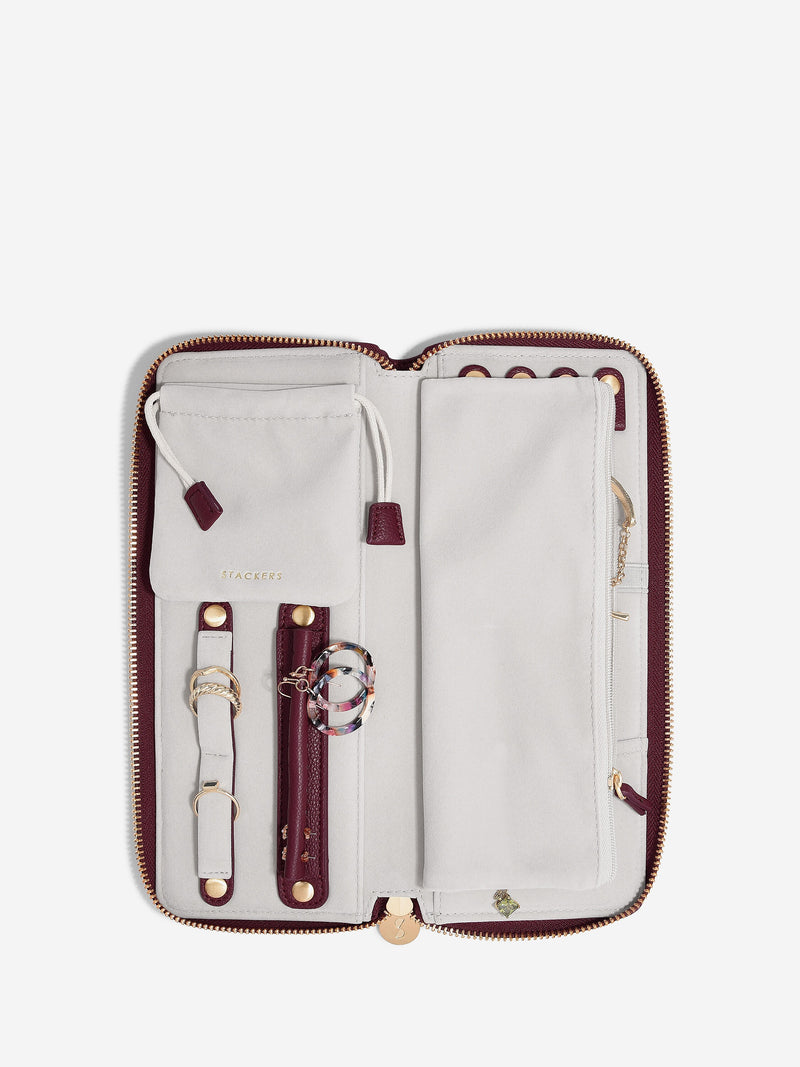 Jewellery Roll - Burgundy - 76418