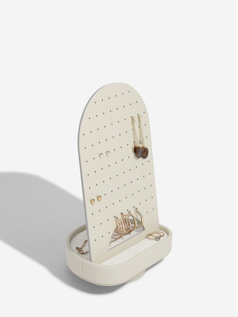 Oatmeal & Linen Rotating Earring Organiser - 76858
