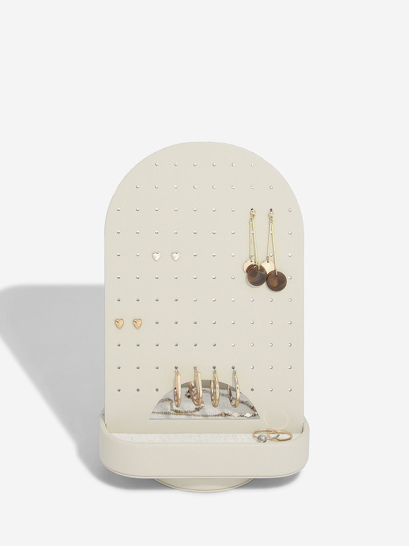 Oatmeal & Linen Rotating Earring Organiser - 76858