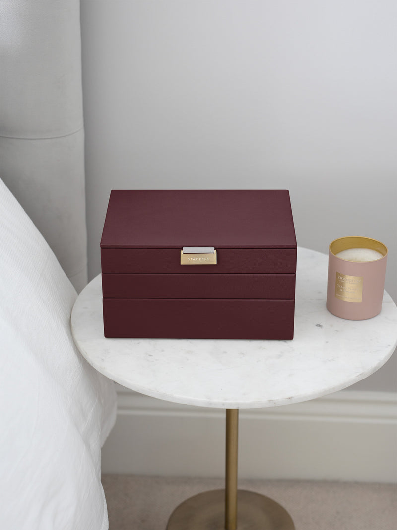 Classic Jewellery Box - Burgundy - 76861