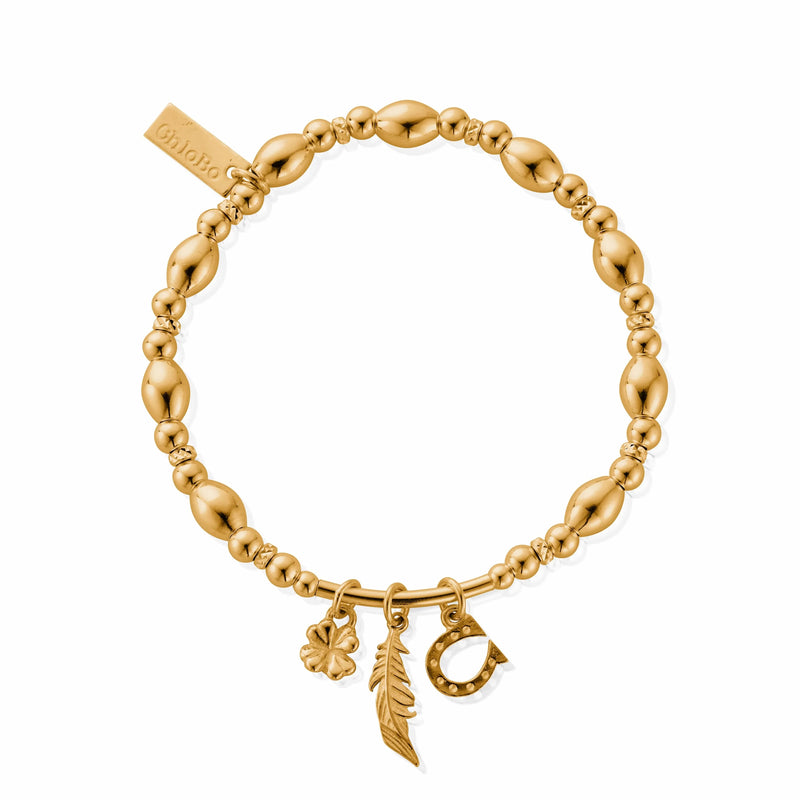 Luck & Courage Bracelet - Gold - GBMULLC