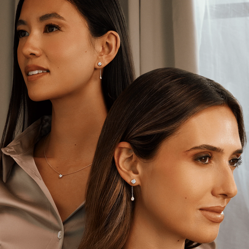 Celebration Drop Earring Backs with Swarovski® Zirconia - Silver - 3SCEL1409
