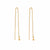 Dream Achiever Pull Through Earrings - Gold - GEDR2569