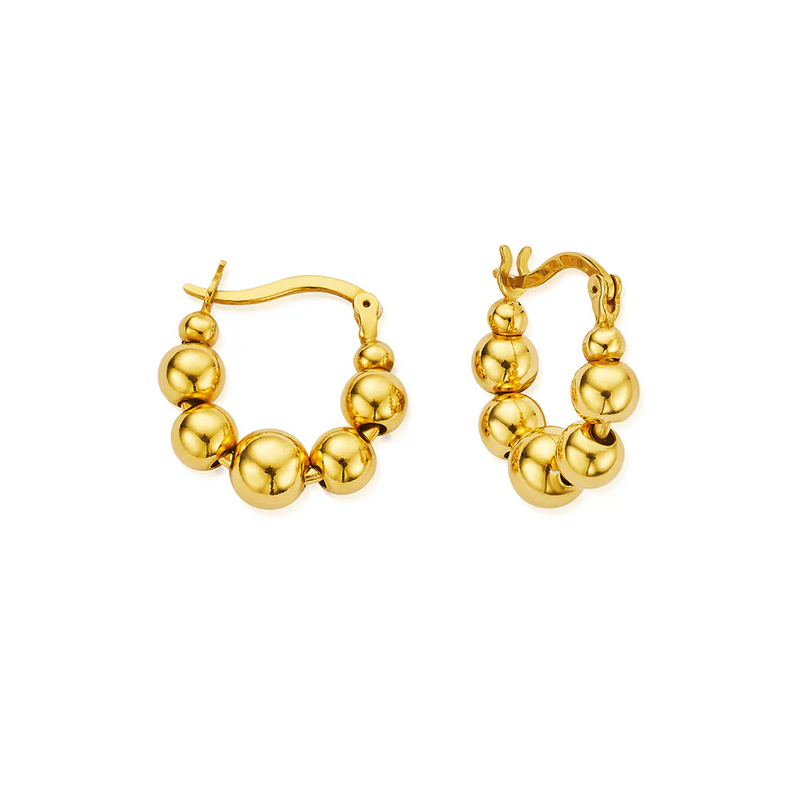 Inner Aura Hoop Earrings - Gold - GEH3601