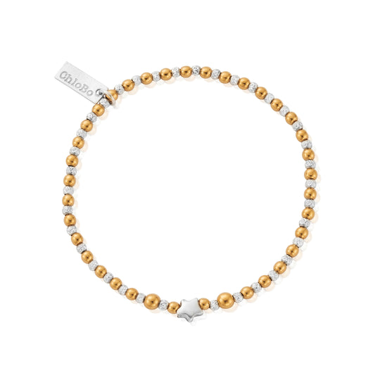 Inset Star Bracelet - Gold/Silver - GMBSTAR