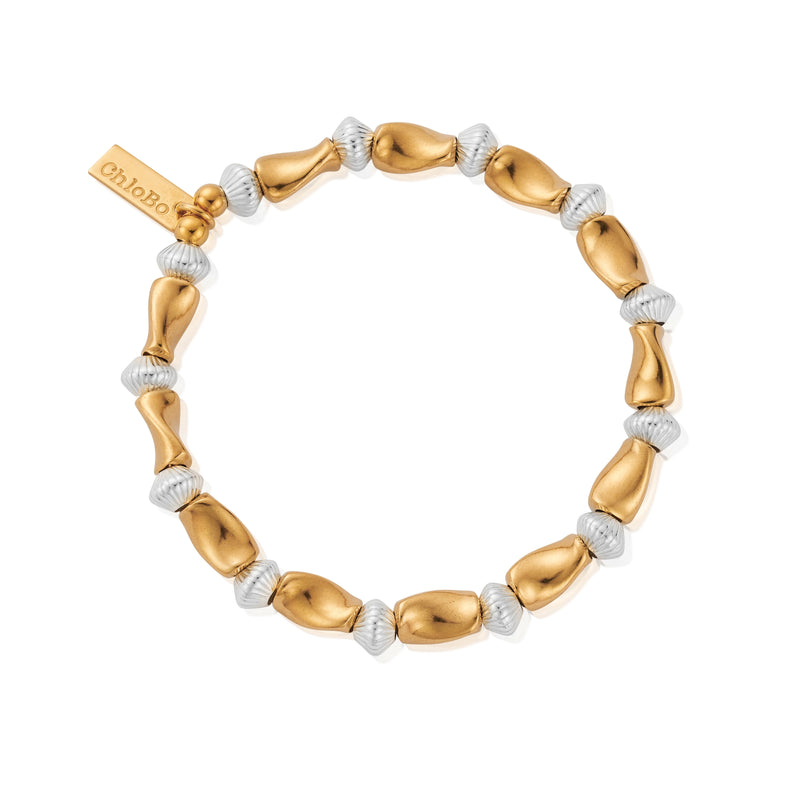 Twisted Disc Bracelet - Gold/Silver - GMBTDISC