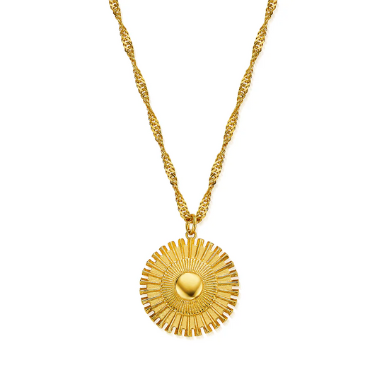 Radiance Twisted Rope Chain Necklace - Gold - GNTRC3595