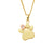 Paw Prints Diamond Heart Pendant - 9ct Gold - GPWP0364